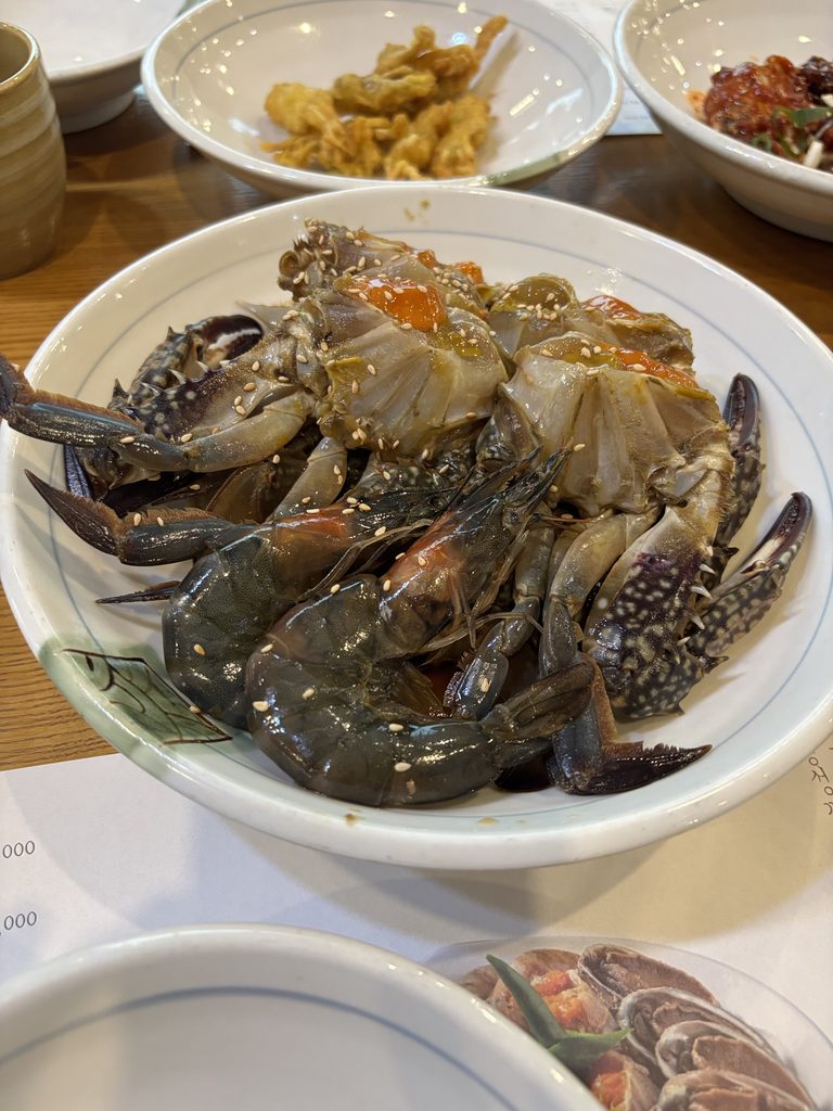Ganjang gejang soy-marinated raw crab in Yeosu